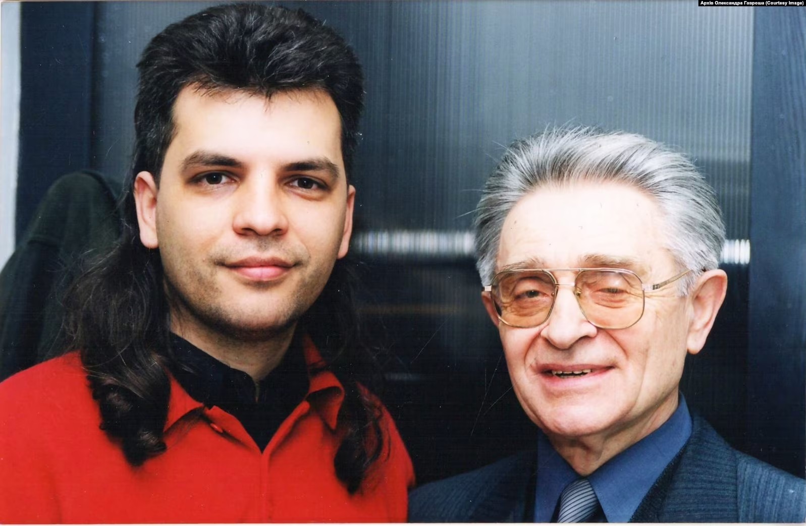 Іван Коршинський з Олександром Гаврошем (ліворуч) на музичному фестивалі Срібний дзвін, 2002 рік